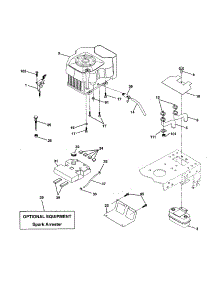 Engine parts for Craftsman Front-Engine Lawn Tractor 917250980 from AppliancePartsPros.com