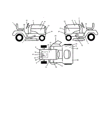 Decals parts for Craftsman Front-Engine Lawn Tractor 917250980 from AppliancePartsPros.com