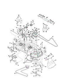 Mower Deck parts for Craftsman Front-Engine Lawn Tractor 917250980 from AppliancePartsPros.com