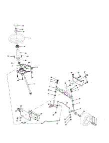Steering parts for Craftsman Front-Engine Lawn Tractor 917251120 from AppliancePartsPros.com