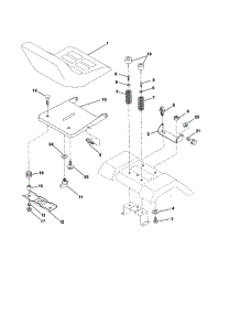 Seat Assembly parts for Craftsman Front-Engine Lawn Tractor 917251120 from AppliancePartsPros.com