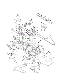 Mower Deck parts for Craftsman Front-Engine Lawn Tractor 917251120 from AppliancePartsPros.com