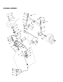Steering Assembly parts for Craftsman Front-Engine Lawn Tractor 917251160 from AppliancePartsPros.com