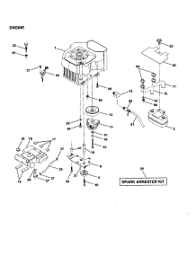 Engine parts for Craftsman Front-Engine Lawn Tractor 917251160 from AppliancePartsPros.com