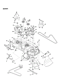Mower parts for Craftsman Front-Engine Lawn Tractor 917251160 from AppliancePartsPros.com