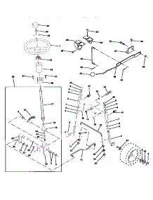 Steering Assembly parts for Craftsman Front-Engine Lawn Tractor 917251360 from AppliancePartsPros.com