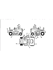 Decals parts for Craftsman Front-Engine Lawn Tractor 917251360 from AppliancePartsPros.com