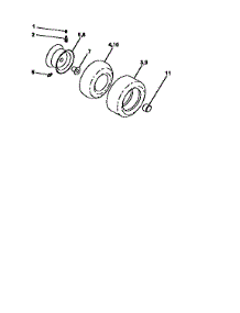 Wheels And Tires parts for Craftsman Front-Engine Lawn Tractor 917251360 from AppliancePartsPros.com