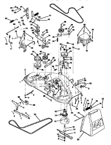 Mower Deck parts for Craftsman Front-Engine Lawn Tractor 917251360 from AppliancePartsPros.com