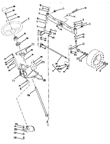 Steering Assembly parts for Craftsman Front-Engine Lawn Tractor 917251370 from AppliancePartsPros.com