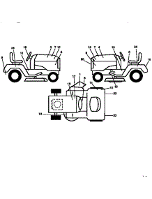 Decals parts for Craftsman Front-Engine Lawn Tractor 917251370 from AppliancePartsPros.com