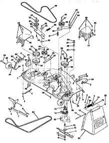 Mower Deck parts for Craftsman Front-Engine Lawn Tractor 917251370 from AppliancePartsPros.com