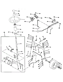 Steering Assembly parts for Craftsman Front-Engine Lawn Tractor 917251470 from AppliancePartsPros.com