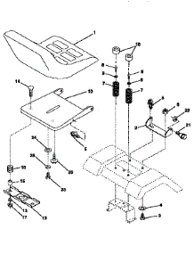 Seat Assembly parts for Craftsman Front-Engine Lawn Tractor 917251470 from AppliancePartsPros.com