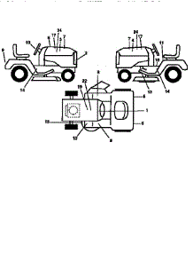 Decals parts for Craftsman Front-Engine Lawn Tractor 917251470 from AppliancePartsPros.com