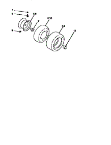 Wheels And Tires parts for Craftsman Front-Engine Lawn Tractor 917251470 from AppliancePartsPros.com