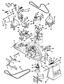 Mower Deck parts for Craftsman Front-Engine Lawn Tractor 917251470 from AppliancePartsPros.com