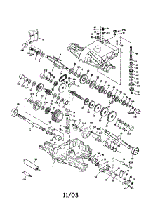 Transaxle 820-016B (71 / 143) parts for Craftsman Front-Engine Lawn Tractor 917251471 from AppliancePartsPros.com