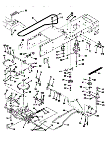 Drive parts for Craftsman Front-Engine Lawn Tractor 917251471 from AppliancePartsPros.com