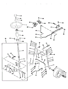 Steering Assembly parts for Craftsman Front-Engine Lawn Tractor 917251471 from AppliancePartsPros.com