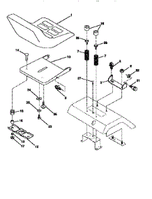 Seat Assembly parts for Craftsman Front-Engine Lawn Tractor 917251471 from AppliancePartsPros.com