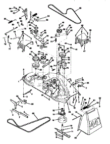 Mower Deck parts for Craftsman Front-Engine Lawn Tractor 917251471 from AppliancePartsPros.com