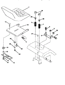 Seat Assembly parts for Craftsman Front-Engine Lawn Tractor 917251472 from AppliancePartsPros.com