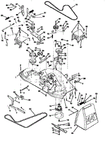 Mower Deck parts for Craftsman Front-Engine Lawn Tractor 917251472 from AppliancePartsPros.com