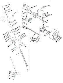 Steering Assembly parts for Craftsman Front-Engine Lawn Tractor 917251480 from AppliancePartsPros.com