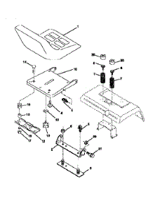 Seat Assembly parts for Craftsman Front-Engine Lawn Tractor 917251480 from AppliancePartsPros.com