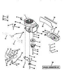 Engine parts for Craftsman Front-Engine Lawn Tractor 917251481 from AppliancePartsPros.com