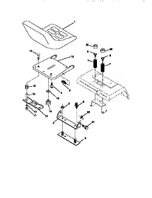 Seat Assembly parts for Craftsman Front-Engine Lawn Tractor 917251481 from AppliancePartsPros.com