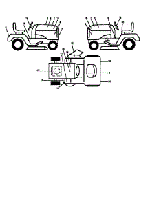 Decals parts for Craftsman Front-Engine Lawn Tractor 917251481 from AppliancePartsPros.com