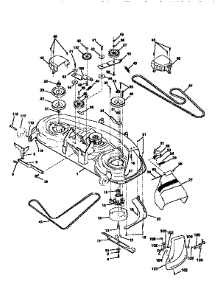 Mower Deck parts for Craftsman Front-Engine Lawn Tractor 917251481 from AppliancePartsPros.com