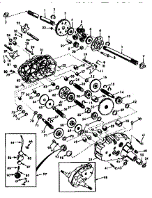 Transaxle parts for Craftsman Front-Engine Lawn Tractor 917251481 from AppliancePartsPros.com