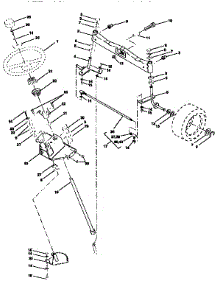 Steering Assembly parts for Craftsman Front-Engine Lawn Tractor 917251482 from AppliancePartsPros.com