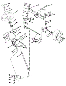 Steering Assembly parts for Craftsman Front-Engine Lawn Tractor 917251490 from AppliancePartsPros.com