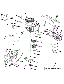 Engine parts for Craftsman Front-Engine Lawn Tractor 917251490 from AppliancePartsPros.com