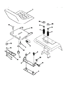 Seat Assembly parts for Craftsman Front-Engine Lawn Tractor 917251490 from AppliancePartsPros.com
