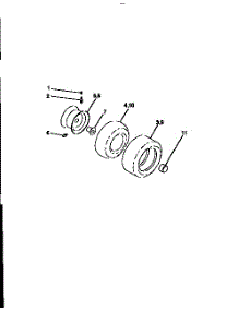 Wheels And Tires parts for Craftsman Front-Engine Lawn Tractor 917251490 from AppliancePartsPros.com