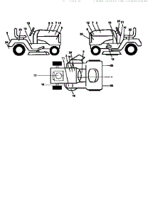 Decals parts for Craftsman Front-Engine Lawn Tractor 917251492 from AppliancePartsPros.com