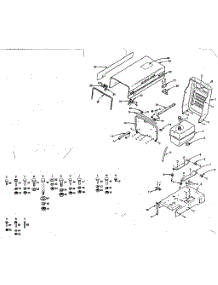 Engine Mount, Hood And Grill parts for Craftsman Front-Engine Lawn Tractor 91725150 from AppliancePartsPros.com