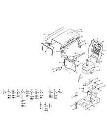 Engine Mount, Hood & Grill parts for Craftsman Front-Engine Lawn Tractor 91725151 from AppliancePartsPros.com