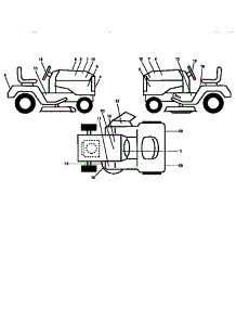 Decals parts for Craftsman Front-Engine Lawn Tractor 917251510 from AppliancePartsPros.com