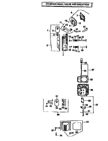 Engine Cv20s-65530 (71 / 501) parts for Craftsman Front-Engine Lawn Tractor 917251510 from AppliancePartsPros.com
