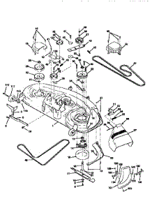 Mower Deck parts for Craftsman Front-Engine Lawn Tractor 917251512 from AppliancePartsPros.com