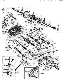 Transaxle parts for Craftsman Front-Engine Lawn Tractor 917251512 from AppliancePartsPros.com