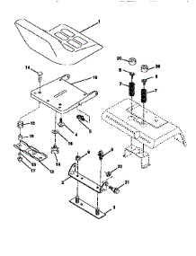 Seat Assembly parts for Craftsman Front-Engine Lawn Tractor 917251520 from AppliancePartsPros.com