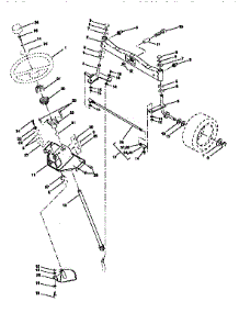 Steering Assembly parts for Craftsman Front-Engine Lawn Tractor 917251521 from AppliancePartsPros.com