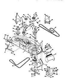 Mower Deck parts for Craftsman Front-Engine Lawn Tractor 917251521 from AppliancePartsPros.com